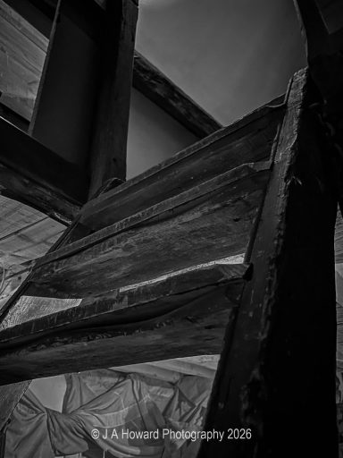 Attic staircase Ladder staircase at Falstaffs - Join full Circle Paranormal as we explore this amazing old building.