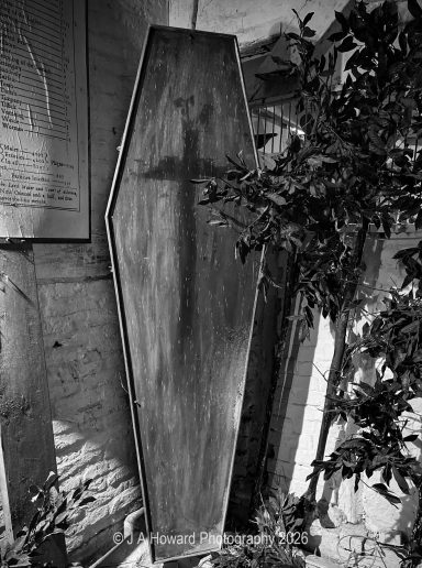 Coffin display at Tudor World A display at Tudor World Museum - fascinating by day, atmospheric by night. Are you brave enough to investigate with Full Circle Paranormal?